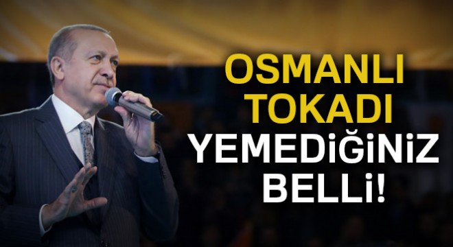 'Osmanlı tokadı yemediğiniz belli'