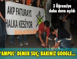 'Ampul' demek suç bakınız; Google...'