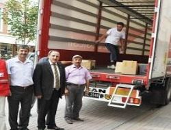 Kazan'ın yardımları kızılaya teslim edildi