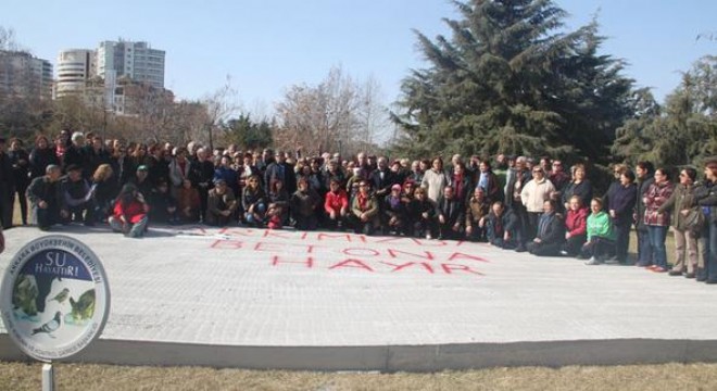 100. Yıl Parkı'nda ‘betona hayır' eylemi