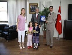 Öğrenciler başkan Tuna'yı ziyaret etti 