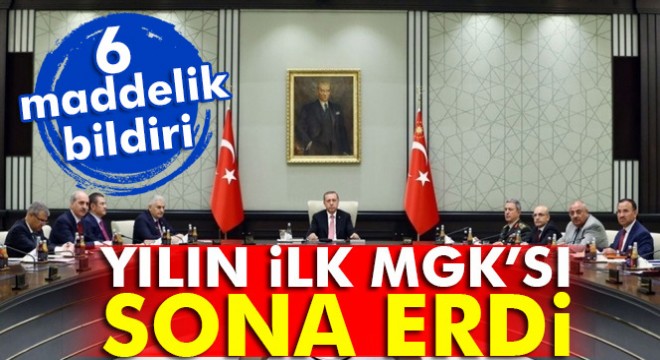 2017 yılının ilk MGK'sı tamamlandı