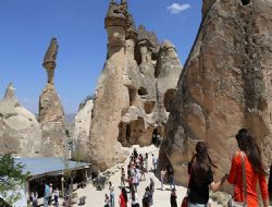 Ankaralı Kapadokya'da stres atıyor