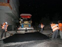 Ana bulvarlar asfaltlanıyor