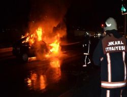 Başkent'te alevli gece