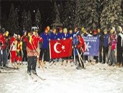 Ilgaz'da gece kayağı uygulaması başladı