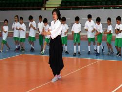 Yaz okulunda Aikido dersi