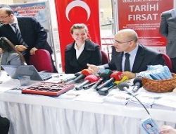 Maliye Bakanı AVM'ye stand açtı