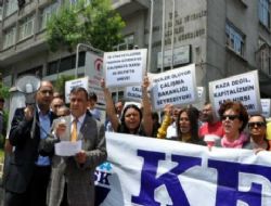 KESK eylem yaptı