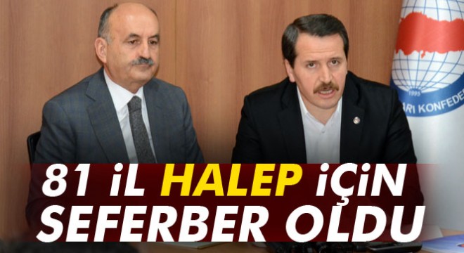 81 ilden yardım TIR'ları Halep'e doğru harekete geçti