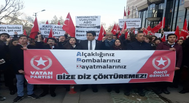 ABD Büyükelçiliği önünde Kayseri saldırısı protesto edildi
