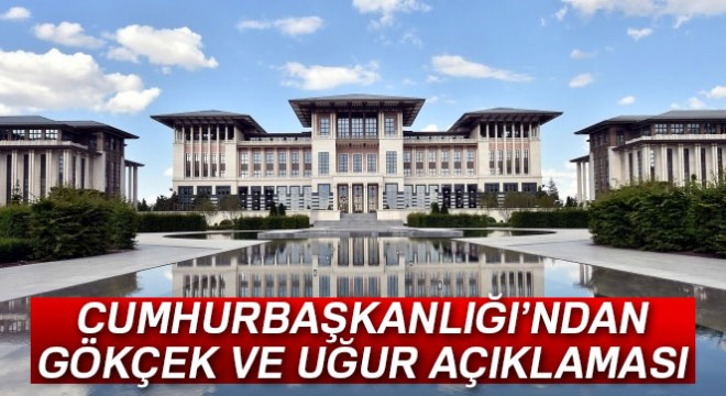 AK Parti'de istifa iddiaları! Cumhurbaşkanlığı'ndan Gökçek ve Uğur açıklaması