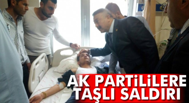 AK Parti'lilere taşlı saldırı: 5 yaralı
