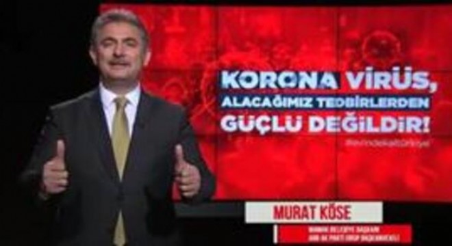 AK Partili başkanlardan ‘Evinde kal Ankara' klibi