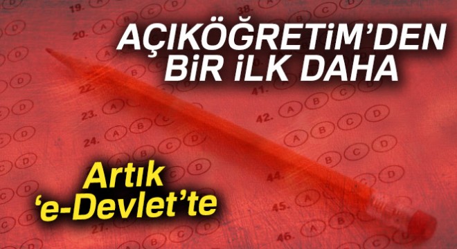 Açıköğretim'den bir ilk daha