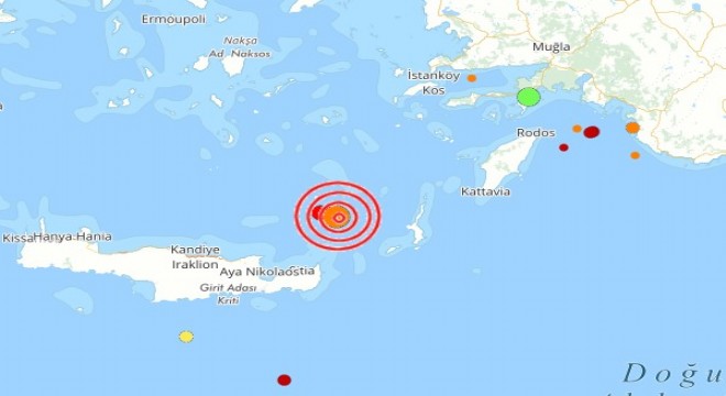 Akdeniz'de deprem