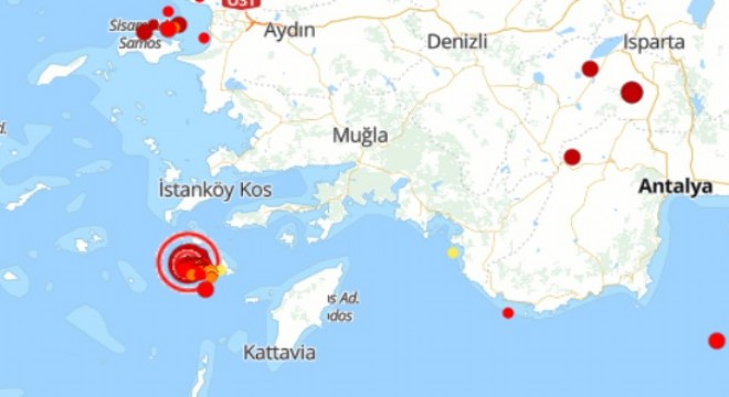 Akdeniz'de deprem