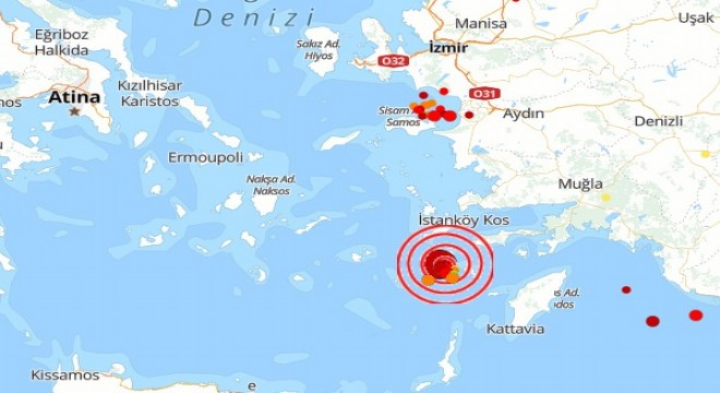 Akdeniz'de deprem