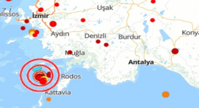 Akdeniz'de deprem