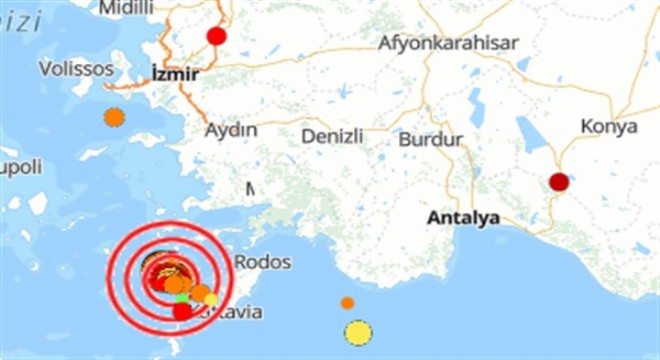 Akdeniz'de deprem