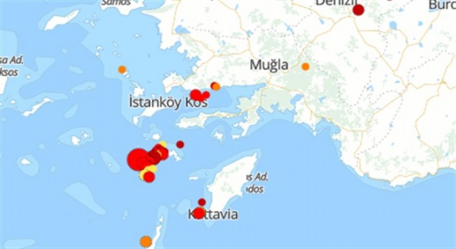 Akdeniz'de deprem