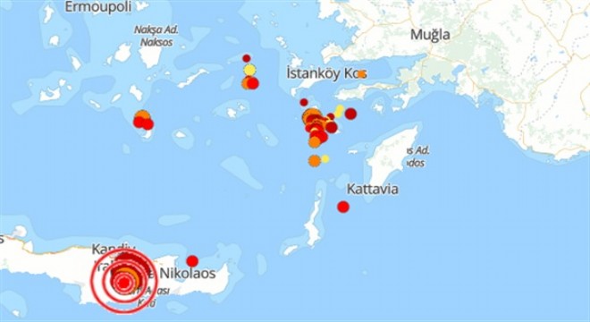 Akdeniz'de deprem
