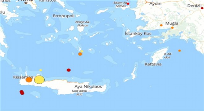 Akdeniz'de deprem