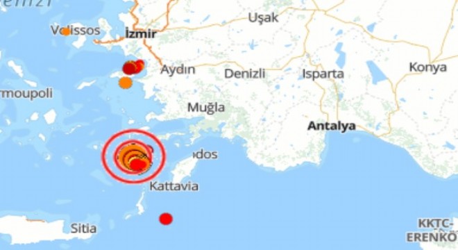 Akdeniz'de 4.1 şiddetinde deprem