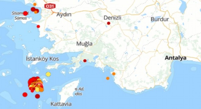 Akdeniz'de deprem
