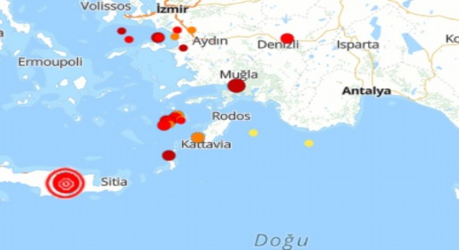 Akdeniz'de deprem