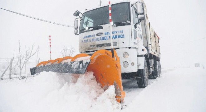 Altındağ'da kar nöbeti