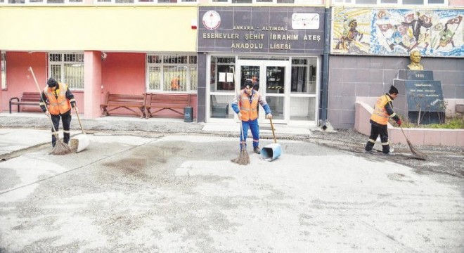 Altındağ'da okullara detaylı temizlik