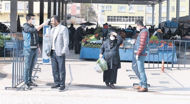 Altındağ'da pazar yerleri genelgeye göre düzenlendi