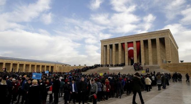 Anıtkabir'de seğmenli tören