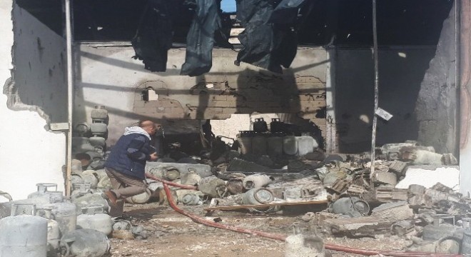 Ankara Beypazarı'nda tüp deposu patladı: 1 yaralı