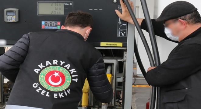 Ankara'da akaryakıt istasyonlarına operasyon