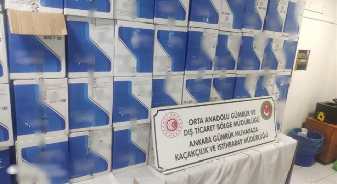 Ankara'da yasadışı sigara üreticilerine büyük darbe