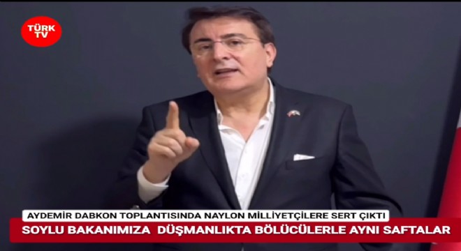 Aydemir'den Süleyman Soylu'ya dezenformasyon desteği