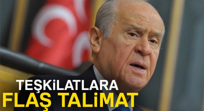 Bahçeli'den yürüyüş talimatı
