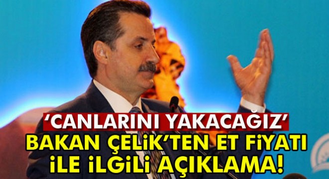 Bakan Çelik'ten ‘et fiyatı' açıklaması