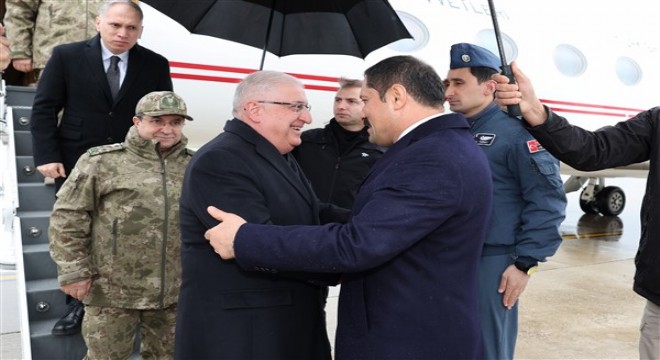 Bakan Güler ile Orgeneral Bayraktaroğlu, Hatay'da