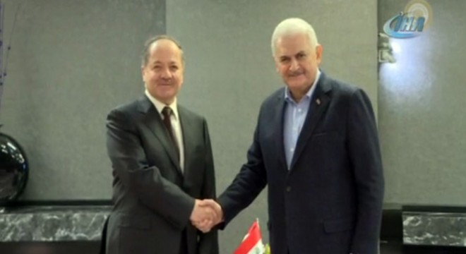 Başbakan Binali Yıldırım, Münih'te Barzani ile görüştü