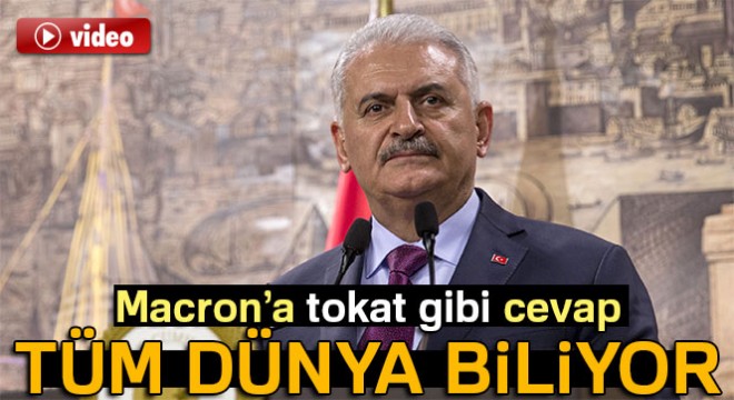 Başbakan Yıldırım'dan Macron'a cevap