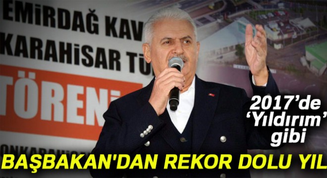 Başbakan'dan rekor dolu yıl