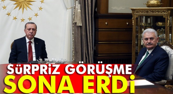 Beştepe'deki sürpriz görüşme sona erdi
