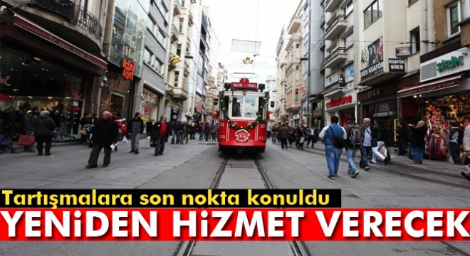 Beyoğlu'nun simgesi tarihi tramvay yenileniyor