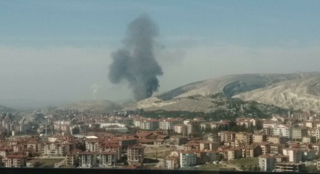 Beypazarı'nda tüp deposunda patlama