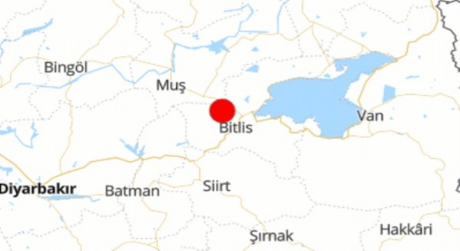 Bitlis'de deprem