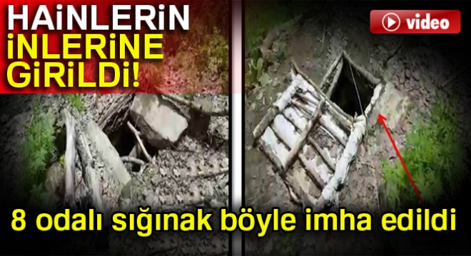 Bitlis'te 8 sığınak imha edildi