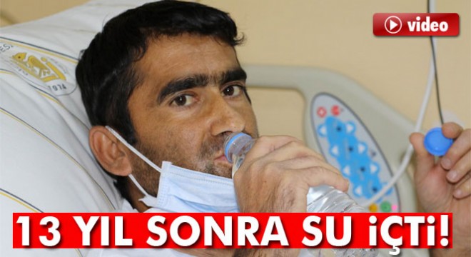 Böbrek nakli yapılan genç, 13 yıl sonra su içti